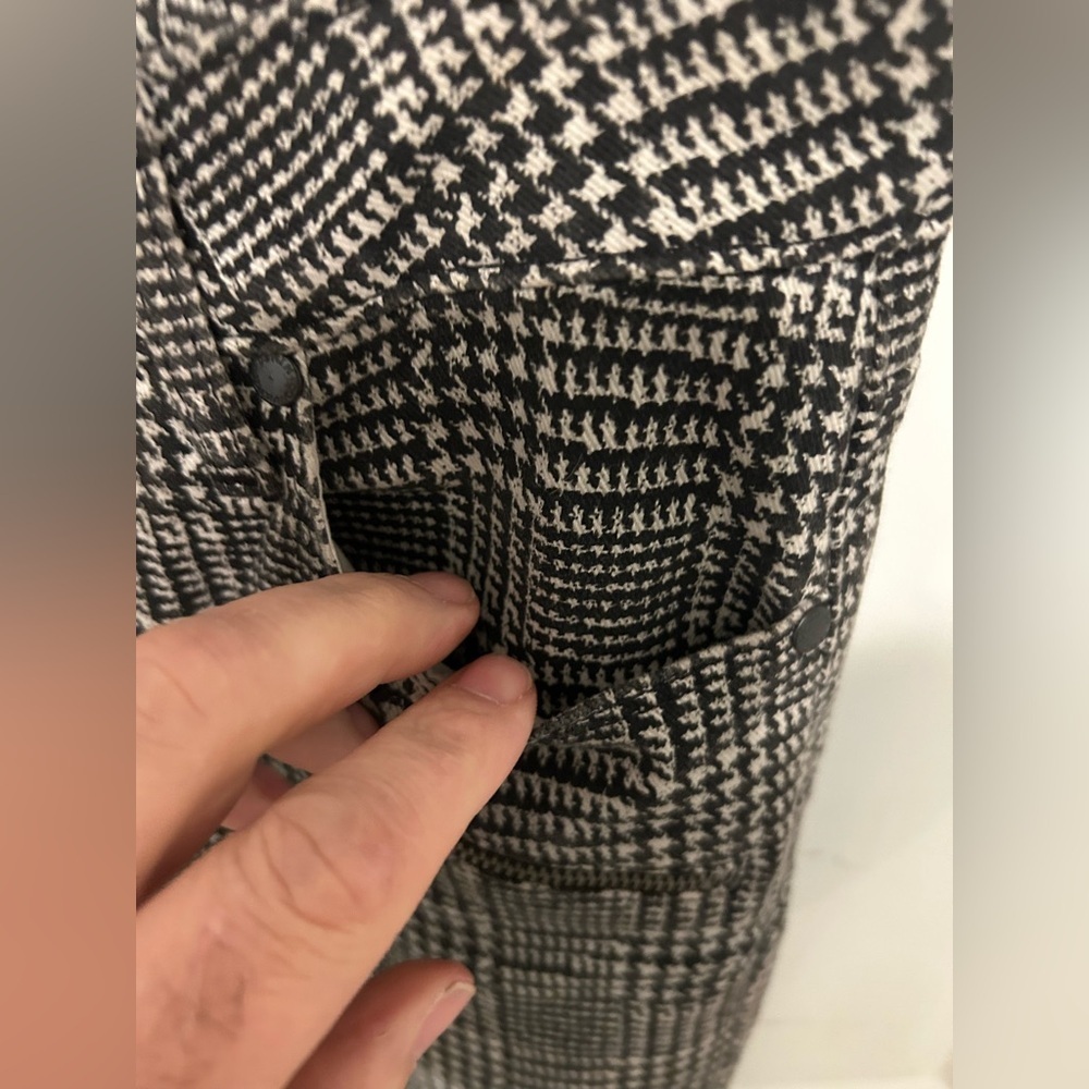 PAIGE Monochrome Checkered Trousers size 27 - Picture 3 of 7